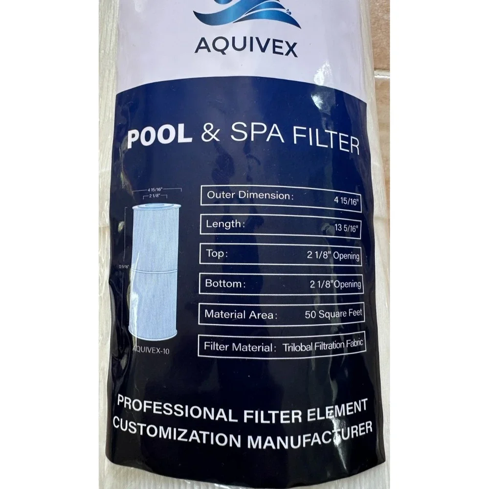 Aquivex-10 Pool‎ & Spa Filter Cartridge Height 13. 5/16
